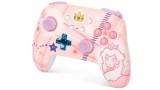 Powera Enhanced Wireless Controller Princess Peach Plaid