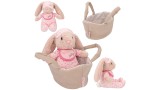Jucarie Plus Princess MIMI Plush Bunny Nelly In Basket (0412454)