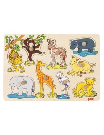 Puzzle Goki African Baby Animals Lift Out (57829) 
