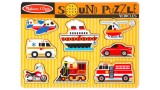 Puzzle Melissa & Doug Vehicles Sound 8pc (50206)