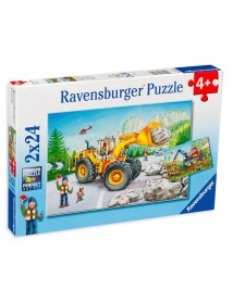 Puzzle Ravensburger Digger At Work 2x24pc (07802) 