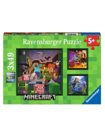 Puzzle Ravensburger Minecraft Biomes 3x49pc (10105621) 