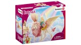 Figurina Statueta Schleich Bayala Fairy In Flight On Winged Lion 70714