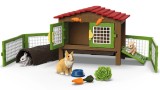  Schleich Rabbit Hutch With 3 Rabbits (42728)