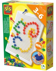 Ses Creative Mosaic Peg Board 100 Pcs (s14046)
