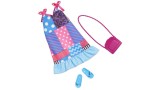 Papusa Set Barbie Fashion Pack Summer Dress Sandals Purse (hbv36)