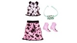 Papusa Set Barbie Fashion Pack White Color Shirt &pink Color Skirt (hjt18)