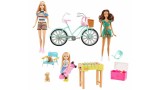 Papusa Set Barbie Holiday Fun & Bicycle Accessories (gxf32)