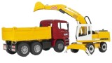  Set Bruder Man Tga Construction Truck & Liebherr Excavator (br2751)