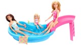 Set Papusa Barbie With Pool Slide (hrj74)