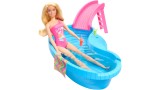 Set Papusa Barbie With Pool Slide (hrj74)