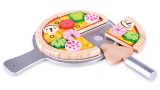 Set Small Wood Homemade Pizza (l40153)