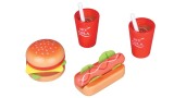 Small Wood Lunch For Two Hamburger And Hot Dog Set Menu (l40152)