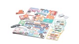  Small Wood Magnetic Vehicle Set W. Carry Box (l20229)