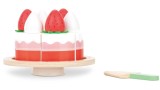 Small Wood Strawberry Cake (l40246)