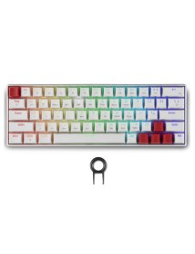 Spartan Gear Pegasus 2 Rgb Wired Wireless 63 Keys Mechanical Keyboard ( White) 