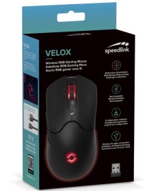 Speedlink Velox Rechargeable Rgb Mouse Wireless Black 