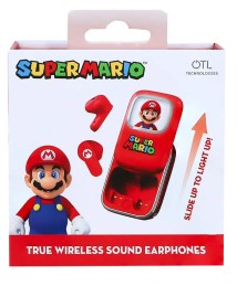 Super Mario Slide Case Light Up Earpods Audio Tws 
