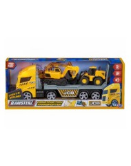 Teamsterz Jcb Medium L&s Transporter With Wheel Loader + Excavator (1417293)