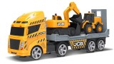  Teamsterz Jcb Medium L&s Transporter With Wheel Loader + Excavator (1417293)