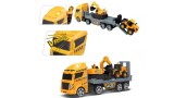 Teamsterz Jcb Medium L&s Transporter With Wheel Loader + Excavator (1417293)