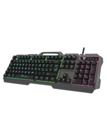 Techmade Keyboard Gaming Meccanica Rgb Black (italian) 