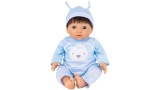 Papusa Tiny Treasures Blue Bear Doll Brown Hair (30543)