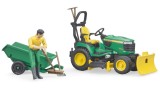  Tractor Bruder Bworld John Deere Lawn Trailer & Gardener (br62104)