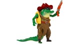 Figurina Joc Turtles Mutant Mayhem Basic Leatherhead 12cm