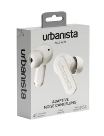 Urbanista Palo Alto In-ear Headphones W. Adaptive Anc White 