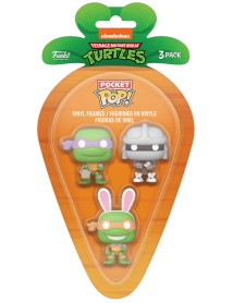 3 Pack Carrot Pocket Pop! Teenage Mutant Ninja Turtles Donatello Michelangelo Shredder 
