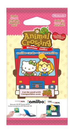  Animal Crossing New Leaf + Sanrio Amiibo Cards Pack pentru N3DS