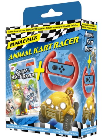 Joc Animal Kart Racer Steering Wheel Bundle pentru Nintendo Switch