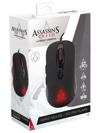  Assassins Creed Gaming Mouse 3600 Dpi Led Black pentru PC