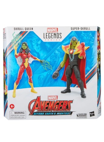 Figurina Joc Avengers Legends Series Skrull Queen & Super Skrull 60th Anniversary 15cm
