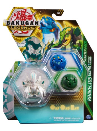 Jucarie Robot Bakugan Spin Master Legends Krakelios Ultra Centipod Maxodon Pack (20140289)