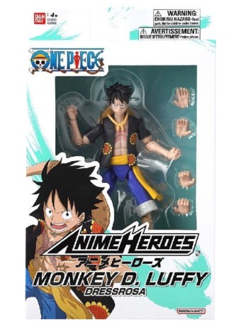 Figurina Joc Bandai Anime Heroes One Piece Monkey D Luffy Dressrosa