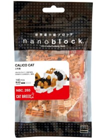 Bandai Nanoblock Animal Calicot Cat Building Block (nbc265) 