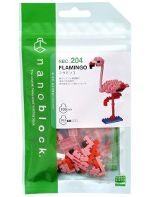 Bandai Nanoblock Animal Pink Flamingo Building Block (nbc204) 