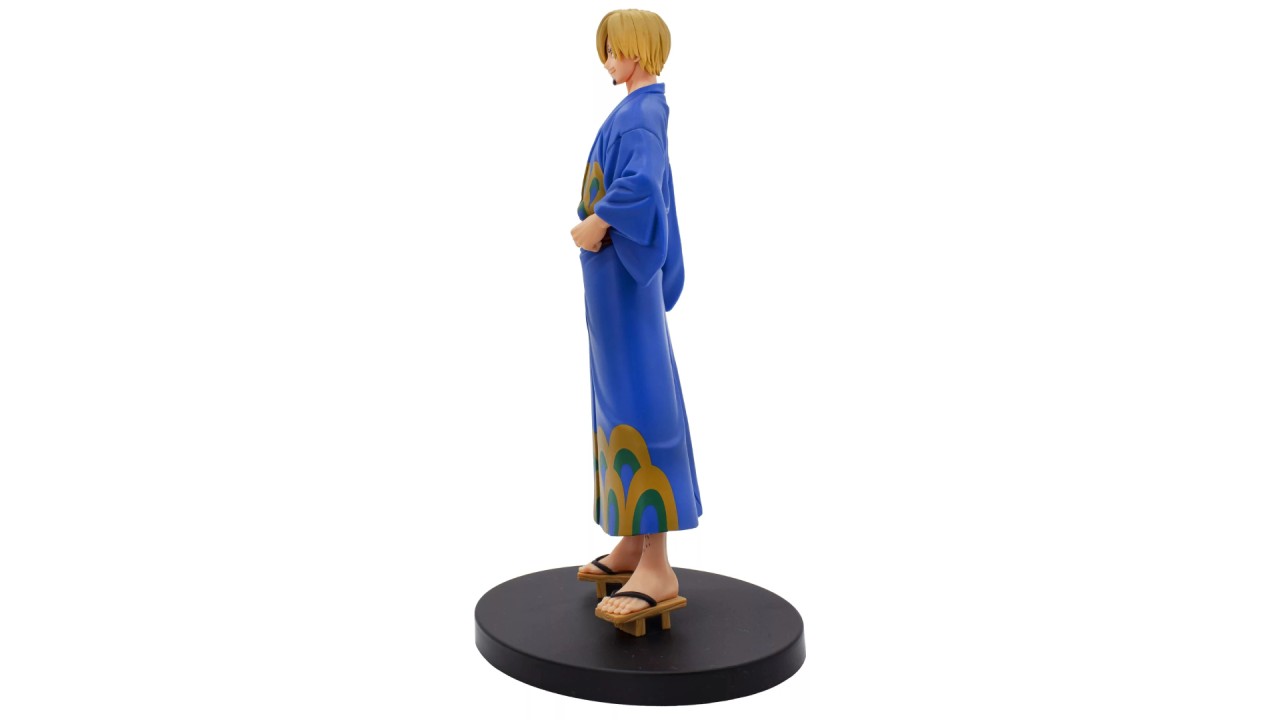 Banpresto – Figura Sanji One Piece – DXF Grandline Series – Versione Yukata Wanokuni – 17 Cm, PVC, Con Base - 5