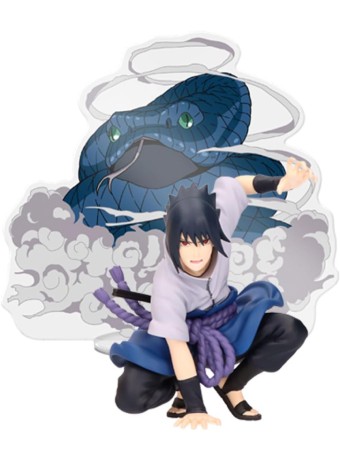 Figurina Statueta Banpresto Panel Spectacle Naruto Shippuden Uchiha Sasuke 9cm 89267