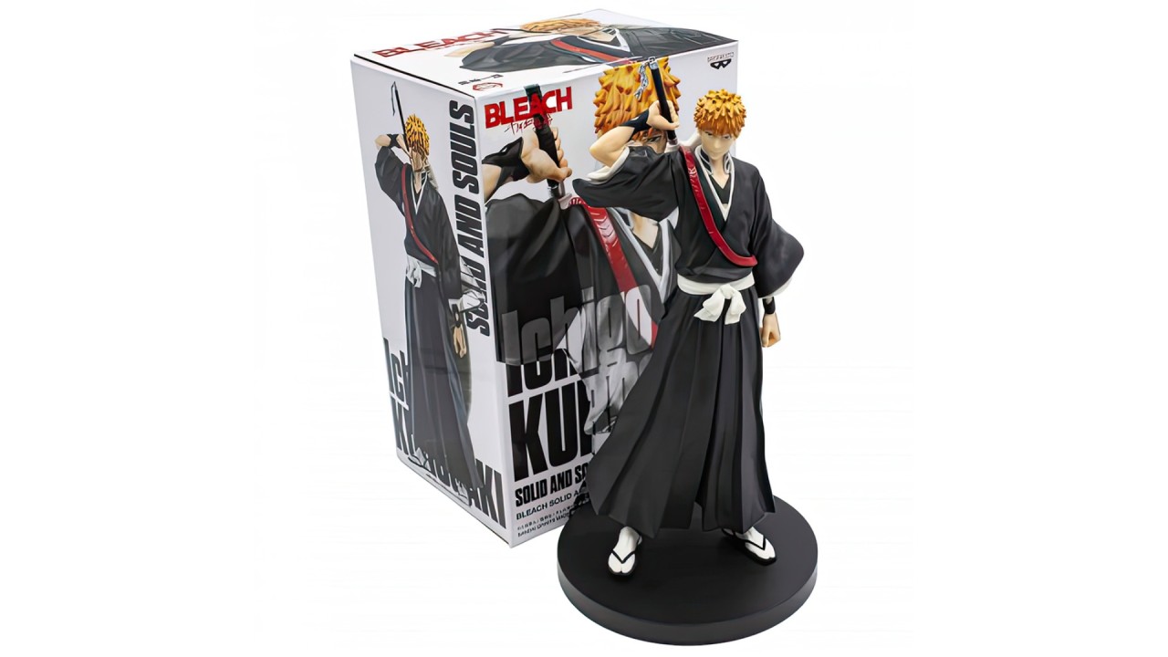 BANPRESTO Bleach - Byakuya Kuchiki - Figurine Solid and Souls 17cm