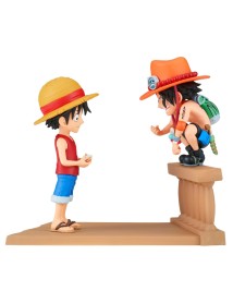 Banpresto Wcf Log Stories One Piece Luffy Ace 8cm 89475 