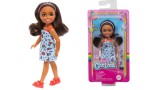Papusa Barbie Chelsea With Blue Dress Headband Brown Hair Mini Doll (hxm97)