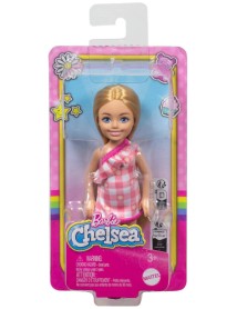 Barbie Chelsea With Checked Dress Blonde Hair Doll (hxm95) 