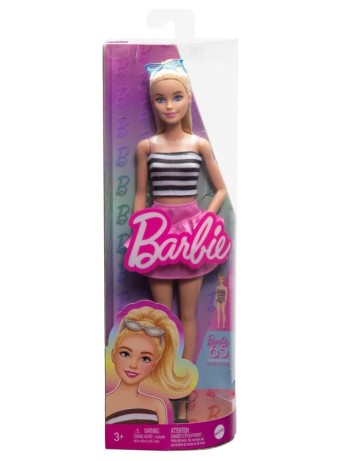Papusa Barbie Doll Fashionistas 213 Black And White Shirt And Pink Skirt (hrh11)