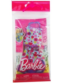 Barbie Fashion And Accessories Complete Look Small Flowers (hrh39) 