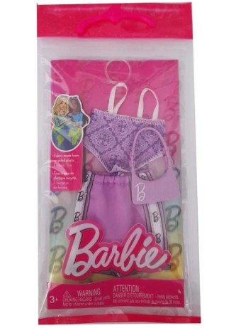 Papusa Barbie Fashion And Accessories Complete Look Sporty Purple (hrh37)