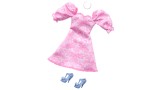 Papusa Barbie Fashion Pack Pink Dress With Blue High Heels (hrh40)