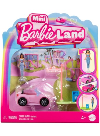 Papusa Barbie Mini Barbieland Doll And Vehicle Convertible (hyf42)